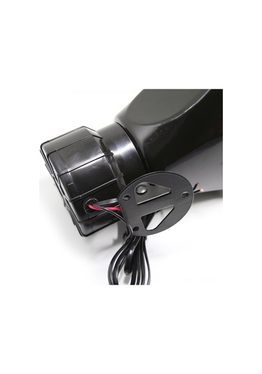 Kangvka 12v 100w 7 Ton Sesli 110db Güçlü Uyarı Hoparlörü - Plastik Siyah, Mikrofonlu, Araçlar İçin Dayanıklı Alarm