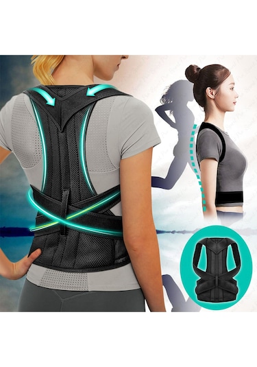 Dik Duruş Korsesi Çift Balenli Unisex Kamburluk Önleyici Korse Medikal