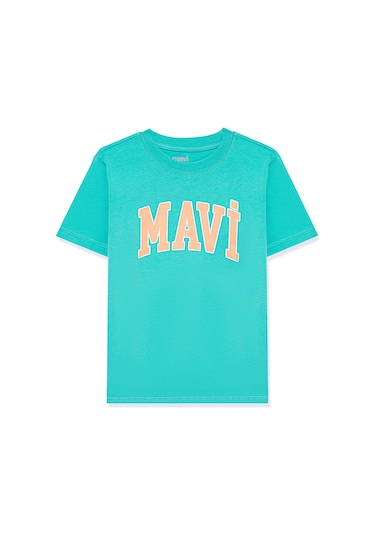 Mavi - Mavi Logo Baskılı Yeşil Tişört 7610109-71724 Yeşil