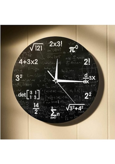 Matematik Duvar Saati Mezuniyet Hediyesi Çocuklar İçin Formül Matematik Sembolleri Saati Yatak Odası Dekorasyonu Duvar Dekorasyonu Oturma Odası Saati Diğer