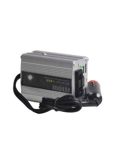 Vkemall "taşınabilir 100w 12v-220v Araç İnvertörü - Usb Çıkışlı, Aşırı Yük Korumalı"
