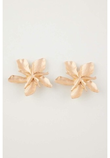 Defacto Kadın Çiçek Motifli Mat Gold Küpe E1290axnsgd1 Diğer