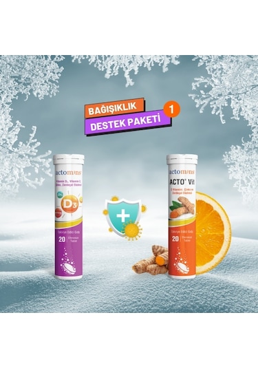 Actomins Acto Vit 20 Efervesan Tablet + Vitamin D3 20 Efervesan Tablet