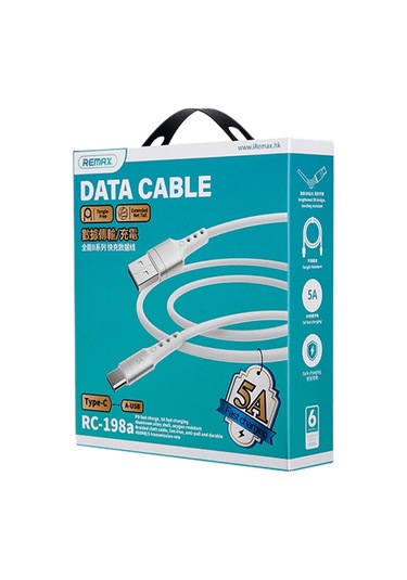 Remax Rc-198c-c Zincirleme Iı Serisi Pd 65w Usb-c / Tip-c Usb-c / Tip-c Hızlı Şarj Veri Kablosu, Kablo Uzunluğu: 1m Beyaz