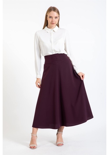 Kloş Etek Mürdüm-mürdüm Mürdüm