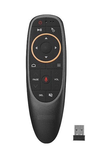 Geylani Kablosuz Akıllı Kumanda Air Remote Mouse Ses Komutlu Smart Tv Fly Air Mouse Tv Box Pc Telefon Everest + 2 Pil