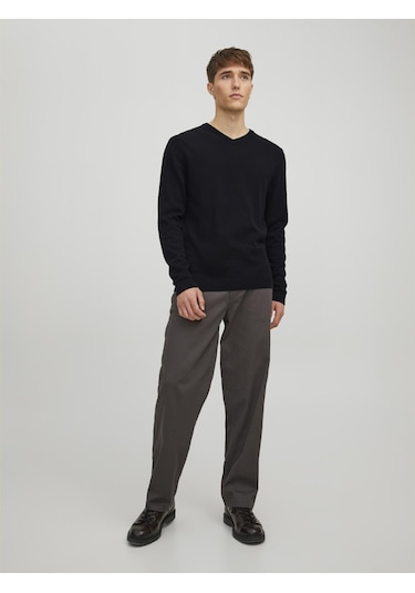 Erkek V Yaka Triko - Basic - 12137194 Black