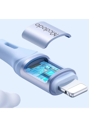 Mcdodo CA-1834 36W Usb İphone Uyumlu Hızlı Data-Şarj Kablo 1.2m-Mavi