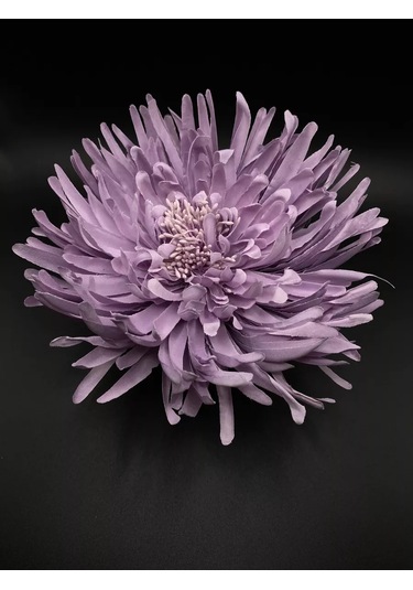 Amely Rid Kumaş Büyük Broş Toka "kore Pembesi Çiçeği" 196354931 Lavanta