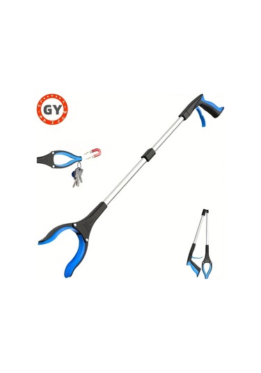 Oldfriend 4 Renk Seçeneği Gri Beyaz Hafif Alüminyum Döner Tutamaklı Çöp Maşası