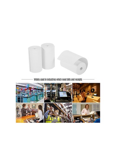 Monyee 20 Adet 57x30mm Termal Fatura Kağıdı - 4'lü Paketli Toplam 20 Roll