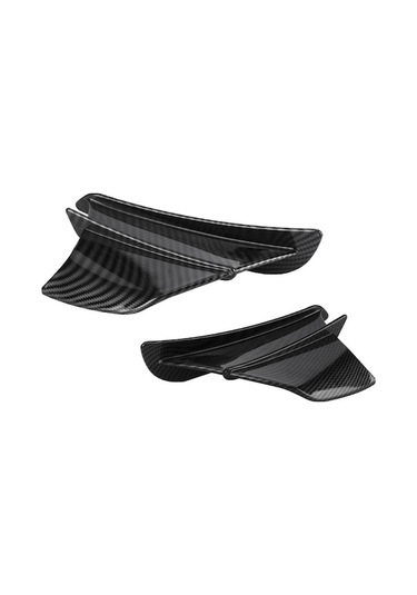 Xianwen Parlak Karbon Fiber Motosiklet Sabit Rüzgar Kanat Seti -
