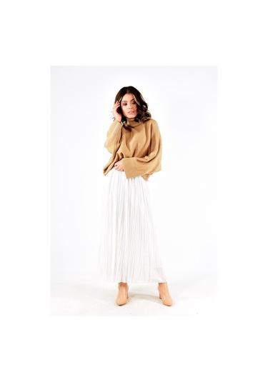 Modaplaza Kadın Şifon Etek- Beyaz 33113697BEYAZ Beyaz