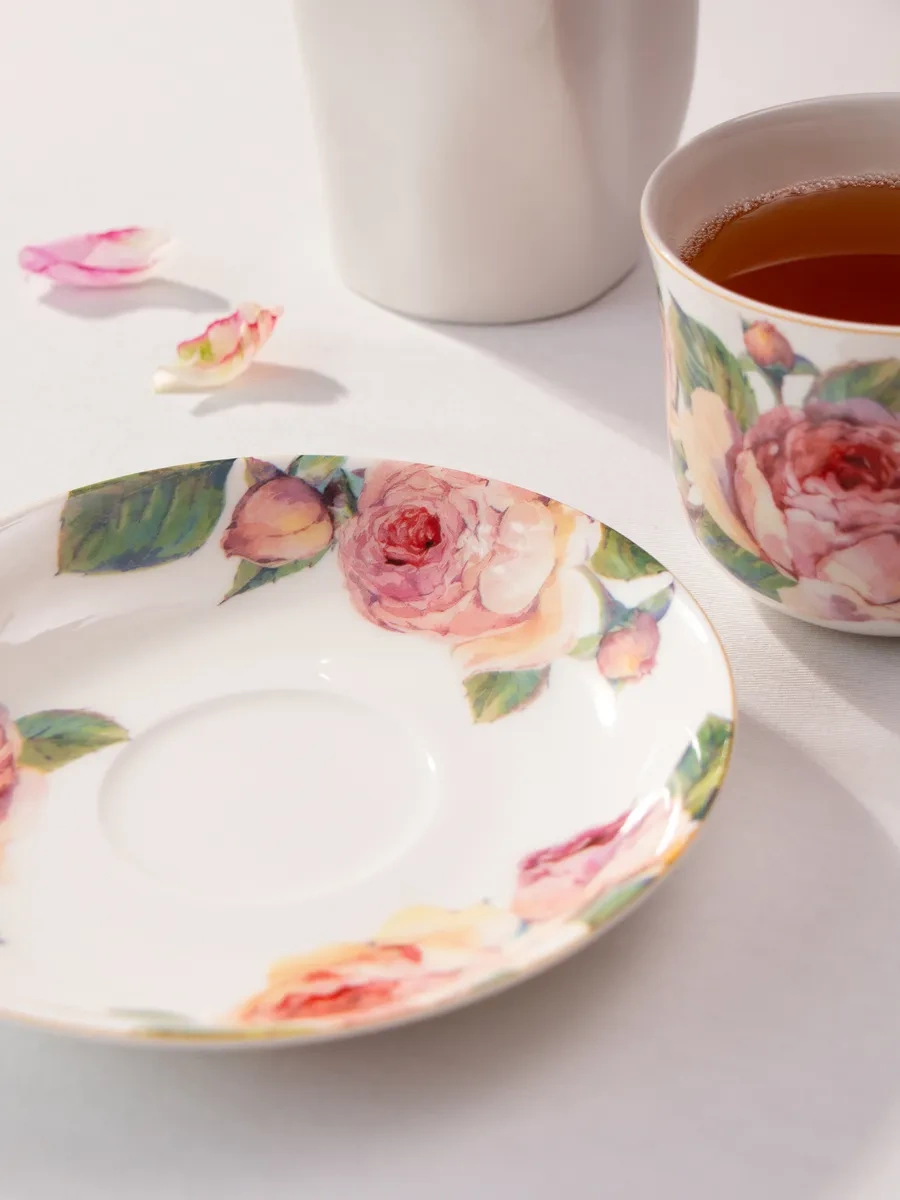 Lefard Hindistan Cevizi 500 Ml Hediyelik "vintage" Porselen Çay Takımı 181081991 Beyaz