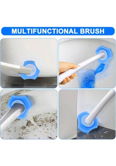 Tek Kullanımlık Tuvalet Sifonlu Yedek Fırça Sifonlu Yedekler-50 Yedek Çok Renkli