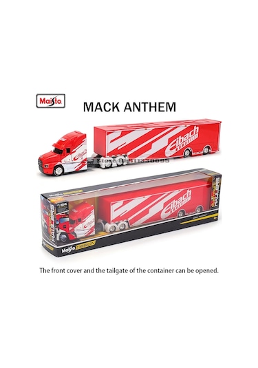 Maisto 1:64 Uluslararası Lonestar /araç Römorku Tasarım Elit Taşıma Döküm Mack Anthem