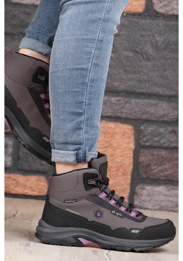 Lumberjack Re-cycle Kaymaz Su Geçirmez Outdoor Kadın Bot 667800001060 12 Mor