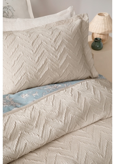 Yataş Bedding Curly Çift Kişilik Yatak Örtüsü Seti - Bej
