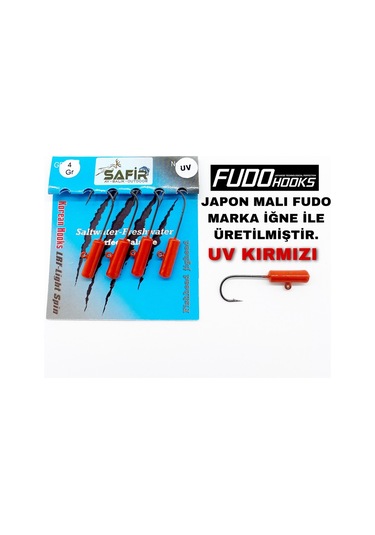 Safir Rocket Plus Uv Ve Glow Jig Head (Japon Fudo Iğne)