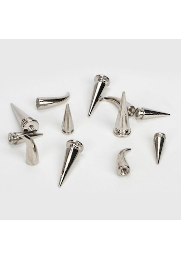 10 Takım Dekoratif Deri Kemer Dıy El Sanatları Çanta Çıtçıt Vida Perçinler Metal Ayakkabı Elbise 7x10mm