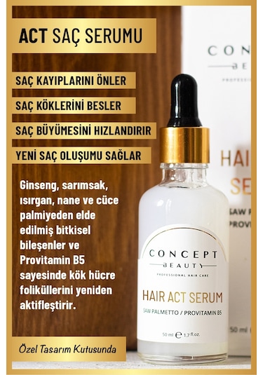 Concept Beauty Hair Act Aktifleştirici Saç Serumu 50 ML