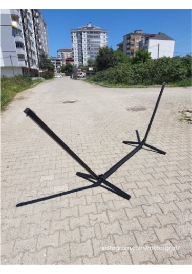 Metal Hamak Ayağı Hamak Standı Hamak Askısı Siyah