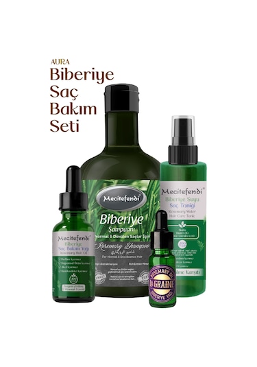 Mecitefendi Aura Biberiye Saç Bakım Seti