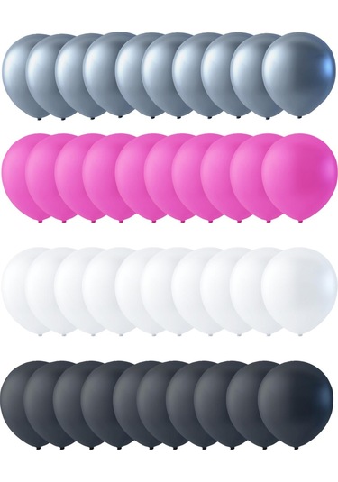 40'lı Paket Biyolojik Olarak Parçalanabilir Lateks Balonlar - Bebek Duşu, Doğum Günü Ve Parti İçin Çok Renkli Renk Karışımı Diğer