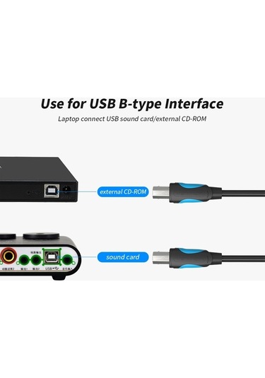 Novahub Yüksek Hızlı Usb 2.0 Yazıcı Kablosu 10m - Hp/canon/epson Uyumlu Siyah