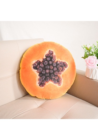 Jian Fan Meyveözelekilli Yastık Ofis Yatak Odasıyastık Kanepe Yastık - Karpuz Kırmızı