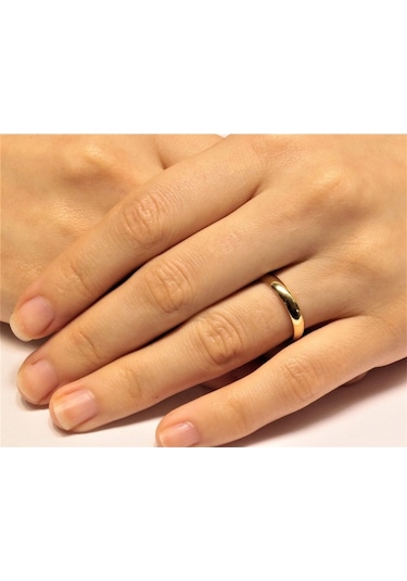 Hakan Güler Kuyumculuk 8 Ayar Altın Düz Bombeli Alyans