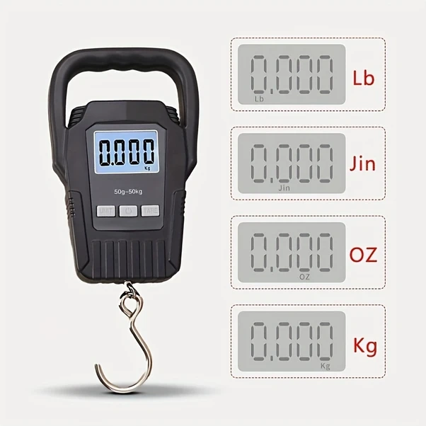 Willowhaven 50kg Dijital Bavul Terazisi Tare Fonksiyonlu Seyahat Mutfak Asma Tartısı Siyah Siyah 50kg/110lb