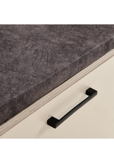 Just Home Puflu Ayakkabılık - Vizon / Rustik Meşe Vizon / Rustik Meşe Rustik Meşe - Vizon