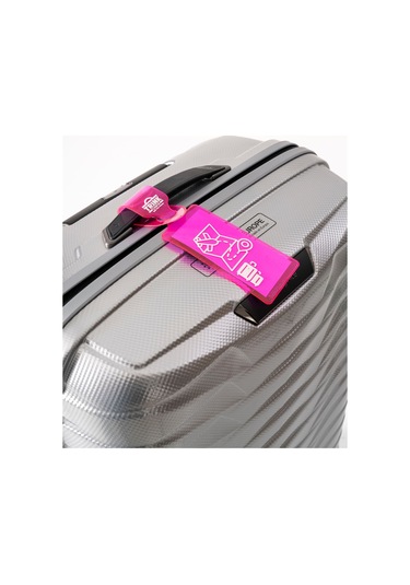 Valiz Etiketi Ve Bavul Etiketi Neon Renk Pvc Neon Pembe