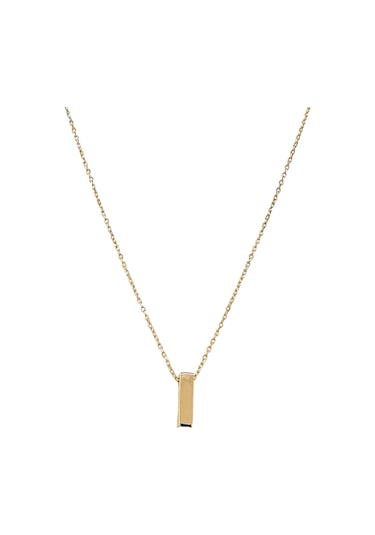 Altın Nesil - 14 Ayar I Harfli Hayalet Zincirli Altın Kolye