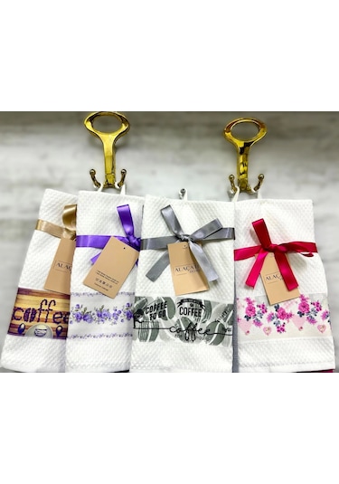 Nivemeshome 2 Li Lila-beyaz Asorti Model Mutfak Havlusu