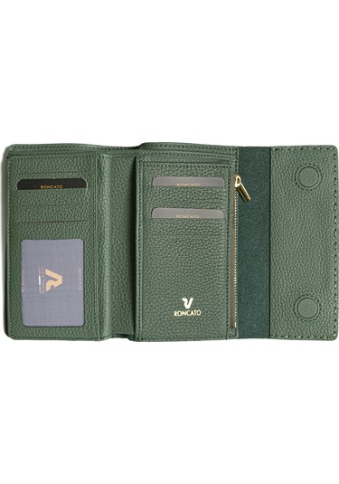 Green Cüzdan & Kartlık Kadın Diğer 2784 Roncato Flother Skın Wallet Green