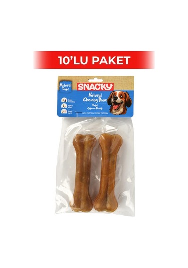 Snacky Natural Köpek Çiğneme Kemiği 13 Cm 2'li 10 Paket