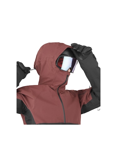 Salomon Salomon Transfer Anorak Erkek Kayak Montu Bordo Siyah 41201 Siyah