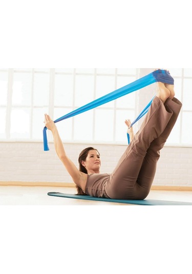 Pilates Egzersiz Bandı Pilates Yoga Ayak Kol Bant Direnç Lastiği