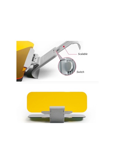 Cbtx 2'si 1 Arada Araba Gündüz Ve Gece Güneşlik Göz Kamaştırmayan Dayanıklı Güneş Koruma Araç Ön Camı Güneşlik