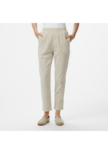 Nautica Kadın Bej Regular Fit Pantolon Düz 45p310t Bej