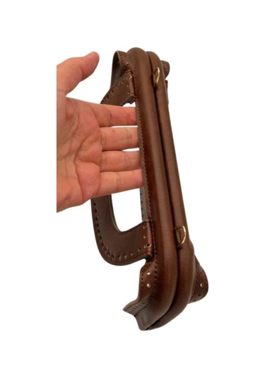 Çanta Aksesuar 25 Cm Suni Derili Taba Renk Gizli Çanta Bursu Yeni Model