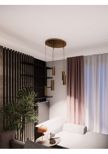 Zenya Eskitme Renk 5'li Spot Avize- Modern Tavan Sarkıt, Gu10 Duy