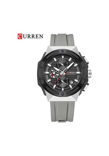 Curren Erkek Saati Açık Hava Eğlence Spor Takvim Kuvars Dairesel Bilek Saati Yeşil Diğer