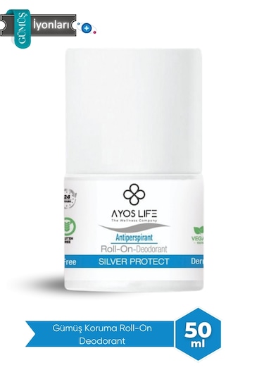 Ayos Life Silver Protect Ter Önleyici ve Beyazlatıcı Roll-On Deodorant 50 ML