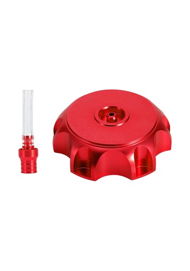 Konesam Motosiklet Alüminyum Yakıt Tankı Kapağı Cnc Uçaklı 51-54mm, Hava Geçirici Vanalı, Dayanıklı, Kolay Kurulum Kırmızı