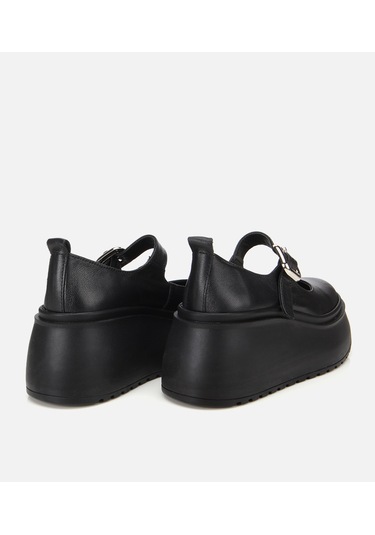 Hotiç Kadın Deri Siyah Dolgu Topuklu Tokalı Babet 01ayh315730a100 01ayh315730a100 Siyah