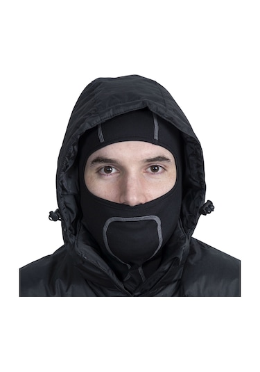 Trespass Moulder - Adults Balaclava Unisex Siyah Kar Maskesi Blk Siyah