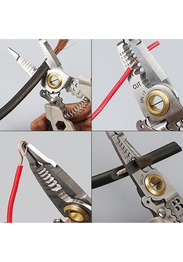 Pazly Sıyırma Renk Makinesi Kablo İnç Delikli Çelik Çok Boyutlu Amaçlı Altıgen 7 6pi